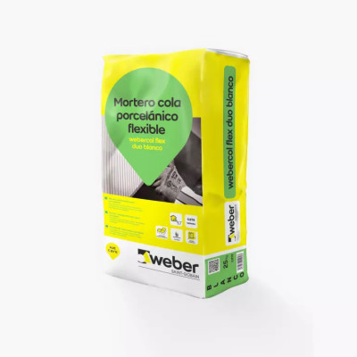 Mortero cola porcelanico Webercolor Flex Duo - WEBER | ORBIAM