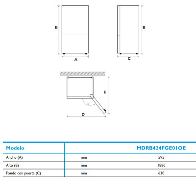 Combi Midea MDRB424FGE02OE | ORBIAM de Fábrica