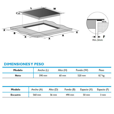 Inducción Midea MIH740T278K0 | ORBIAM de Fábrica