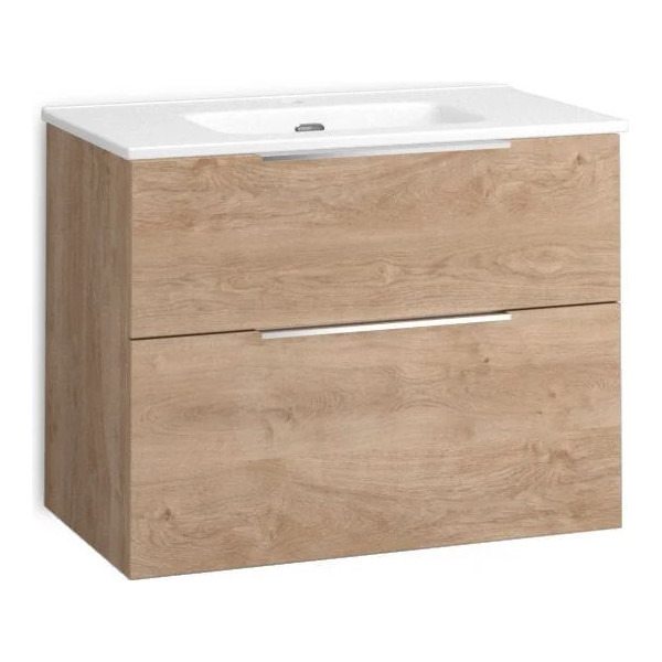 Pack Mueble empotrable Stillo Compact, 2 cajones roble natural