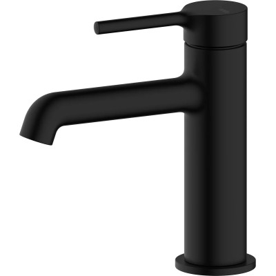 Grifería de lavabo baja Stillo Hades Cold Open negro mate con aireador| ORBIAM de Fábrica