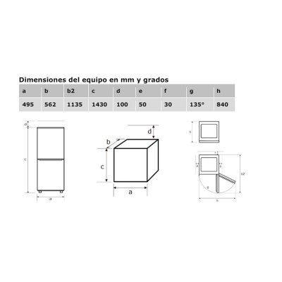 Combi Exquisit KGC232-60-E-040E weiss| ORBIAM de Fàbrica
