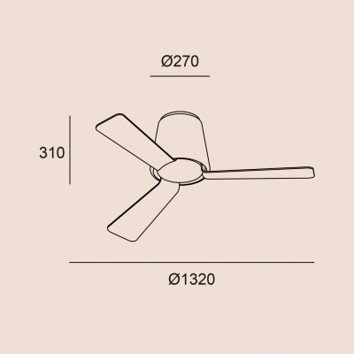 Comprar Ventilador Garbí ø1320mm FORLIGHT | ORBIAM de Fábrica