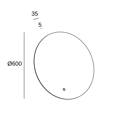 Espejo Lizz Round LED online FORLIGHT | ORBIAM de Fábrica