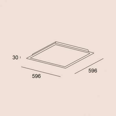 Plafó de Sostre LED Square Eco FORLIGHT | ORBIAM de Fàbrica