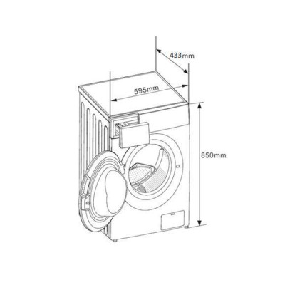 Lavadora 6Kg Midea MF100W60-1-W-ES | ORBIAM de Fábrica
