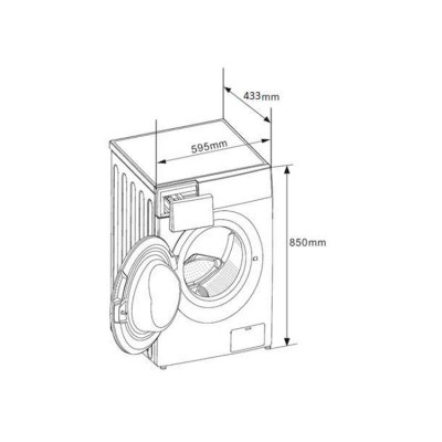 Lavadora 7Kg Midea MF100W70-1-W-ES | ORBIAM de Fábrica